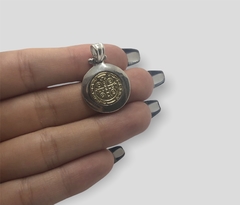 AG9SB Dije San Benito reversible Plata y Oro