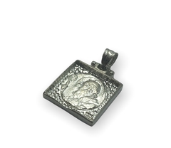 AG76 Dije San Benito reversible Plata y Oro - Stal Joyas