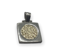 AG77SB Dije San Benito reversible Plata y Oro en internet