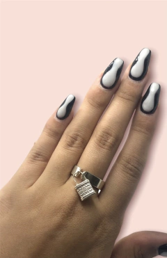 EU 154 Anillo con Dije Colgante Plata 925 - Stal Joyas