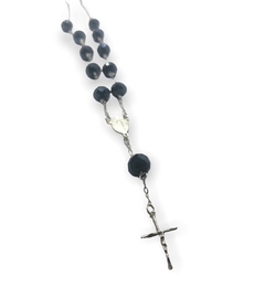 ROPI DER Rosario Piedras Violetas Tornasoladas (50cm) Plata 925 en internet
