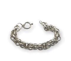 CRI 548 Pulsera Rolo Triple Cierre Marinero (20cm) Plata 925 - comprar online