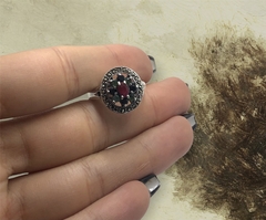 TAI 8 Anillos con Piedras / Variedad de Colores Plata 925 en internet