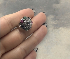 TAI 8 Anillos con Piedras / Variedad de Colores Plata 925 - Stal Joyas