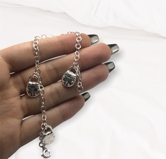 MO120 Pulsera Candados Plata 925 (18mm)