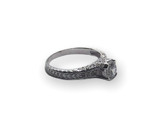 MO43 Anillo Solitario con Cubics Plata 925 - tienda online