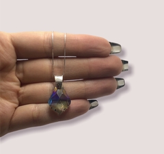 PAV 20 GR Dije Piedra Violeta Tornasolada Plata 925