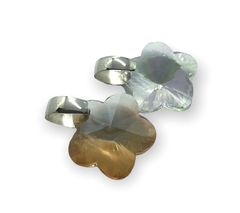 PAV 19 Dijes Flor Piedra /Variedad Color Plata 925