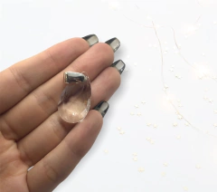 PAV 18 BL Dije Piedra Blanca Plata 925