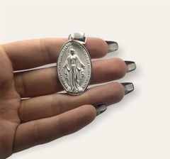 PAV 8 Dije Reversible Virgen Maria Plata 925