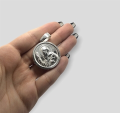 PAV 4 Dije Reversible San Benito Plata 925