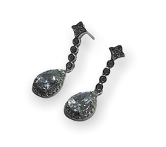 DA 21 Aros Colgantes Cubic Blanco Plata 925 - comprar online