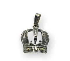 DV 534 Dije Corona Plata 925 y Oro - comprar online
