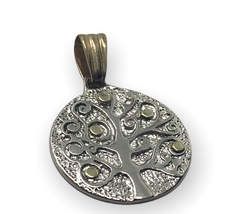 DV 457 Dije Arbol de la Vida Plata 925 y Oro