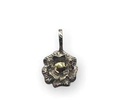 DV 269 Dije Rosa Plata 925 y Oro