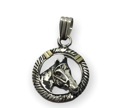 DV 056 Dije Caballo Plata 925 y Oro