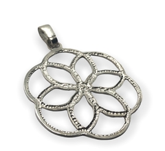 DI 286 Dije Flor Grande Plata 925 - comprar online