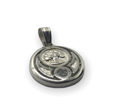 DI 220 Dije Arbol de la Vida Piera Blanca Circular Plata 925 - comprar online