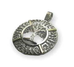 DV 703 Dije Arbol de la Vida Plata 925 y Oro - comprar online