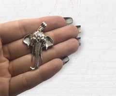 DV 657 Dije Elefante Plata 925 y Oro - comprar online