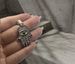 DV 619 Dije Mano de Fatima Plata 925 y Oro