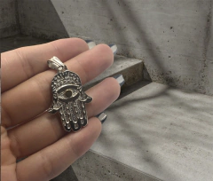DV 619 Dije Mano de Fatima Plata 925 y Oro