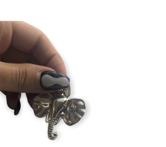 DV 687 Dije Elefante Plata 925 y Oro en internet