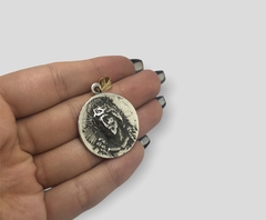 DV 607 Dije Jesus Plata 925 y Oro - comprar online