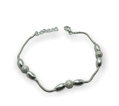 SNAKE 02 Pulsera Bolitas Cierre Regulable Plata 925 - comprar online