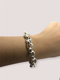 PU-ROLO 4 C/0 Pulsera Rolo Cierre Marinero Plata 925 y Oro en internet