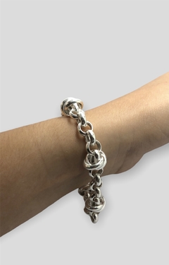 PU-ROLO NUDO 2 Pulsera Rolo Cierre Marinero Plata 925 en internet