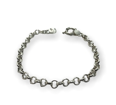 PU-ROLO 3 Pulsera Rolo Cierre Marinero Plata 925