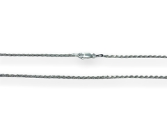 CAD 38 - 6.2 gr Cadena Trenzada - Variedad de Medidas Plata Italiana - comprar online
