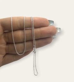 CAD 31 - 2.8 gr Cadena Trenzada Plata Italiana (45cm)