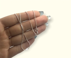 CAD 18 - 2.7 gr Cadena Cola de Raton Plata Italiana (45cm)