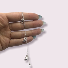3.8 gr Pulsera Lunas Plata Italiana - comprar online
