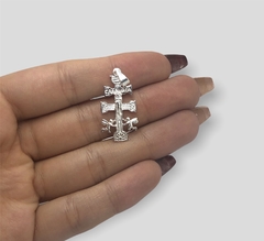 2.5 gr Dije Cruz Reversible Plata Italiana - comprar online