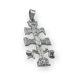 2.5 gr Dije Cruz Reversible Plata Italiana