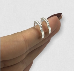 3555 Aros Cubano Cubics Blanco Acero Blanco (12 mm) - comprar online