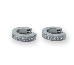 3557 Aros Cubano Cubics Blanco Acero Quirúrgico (11 mm)