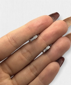 3557 Aros Cubano Cubics Blanco Acero Quirúrgico (11 mm) - comprar online