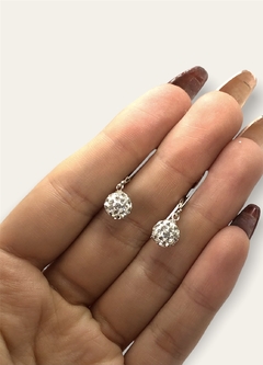 AR-BF BRI Aros Colgantes Bola de Fuego Blanco - Variedad de Medidas Plata 925 - comprar online