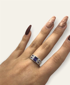3 gr Anillo Piedras - Variedad de Colores Plata 925 - comprar online