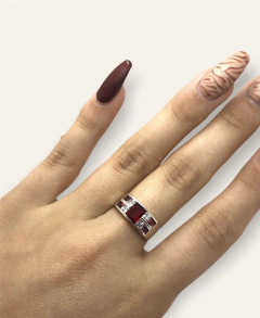 3 gr Anillo Piedras - Variedad de Colores Plata 925 - Stal Joyas