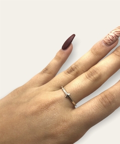 1.2 gr Anillo Finito Cruz Plata 925