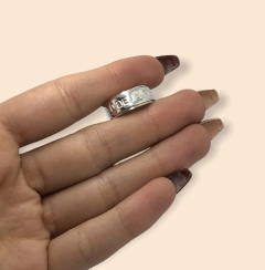 AV 781 - DEJA FLUIR Anillo con Frase Plata 925 - Stal Joyas
