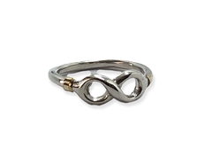 AV 765-0 Anillo Infinito Plata y Oro