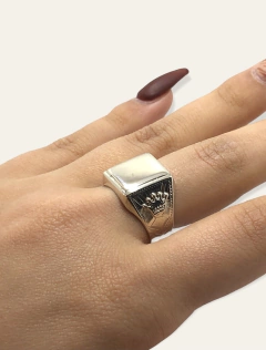 AV 709 Anillo Sello para Grabado Plata 925 - comprar online
