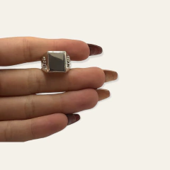 AV 709 Anillo Sello para Grabado Plata 925 en internet