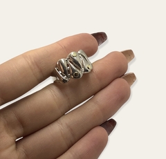 AV 666 Anillo de Diseño Plata y Oro